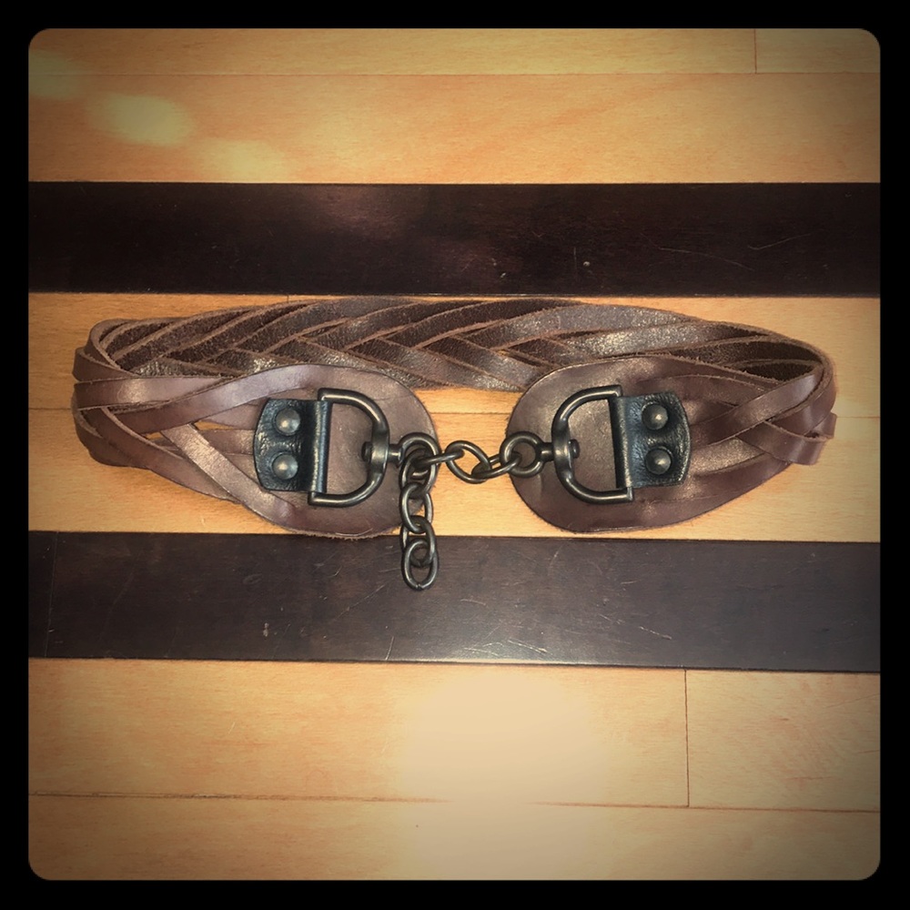 All Saints braided belt